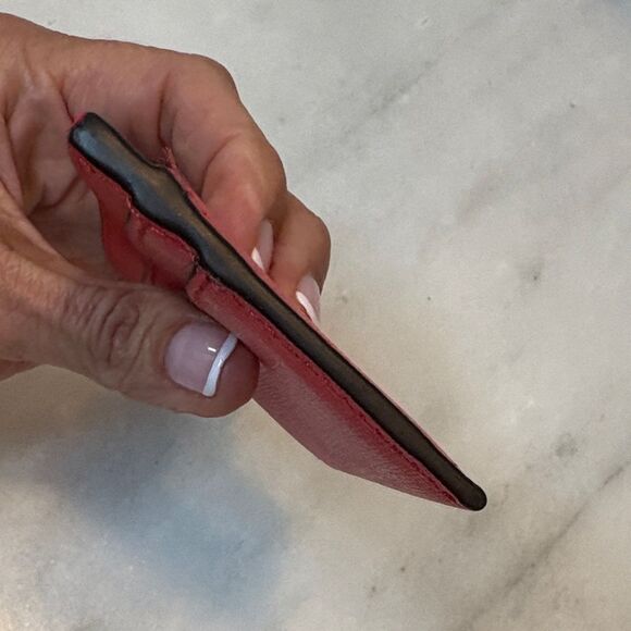 Coach Saffiano Leather Slim Card Holder - Picture 11 of 15